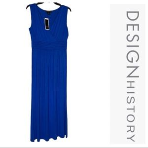 Brand New! Design History Cobalt Blue Sleeveless Maxi Dress Size PM